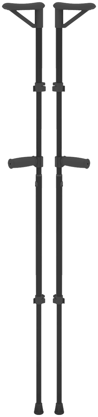 Pickle Crutches fully extended