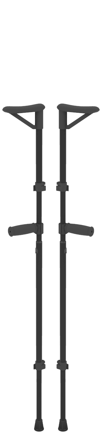 Pickle Crutches at mid height